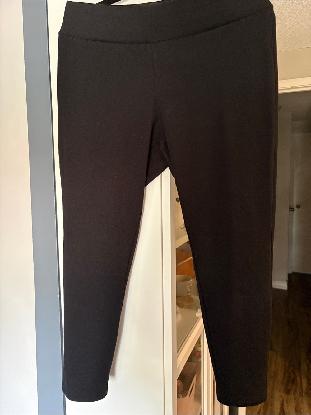 Woman’s Black Stretch Ponte Pants